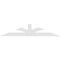 Ekena Millwork Richland Architectural Grade PVC Gable Bracket, 108"W x 22 1/2"H x 6"D x 6"F, 5/12 Pitch GBP108X23X0606RIC00 - alternate 2